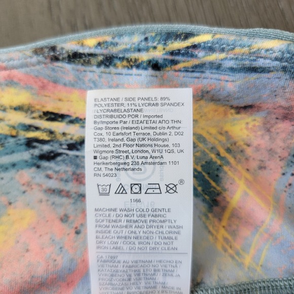 NWT Athleta Girl‎ X Simone Biles Bike Shorts Brushstroke Multi Girls Size XXL/16 - Picture 8 of 15